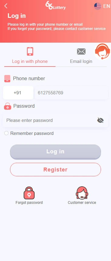 66 Lottery Login